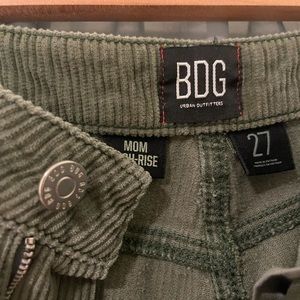 Green Corduroy High Rise Urban Outfitter Pants